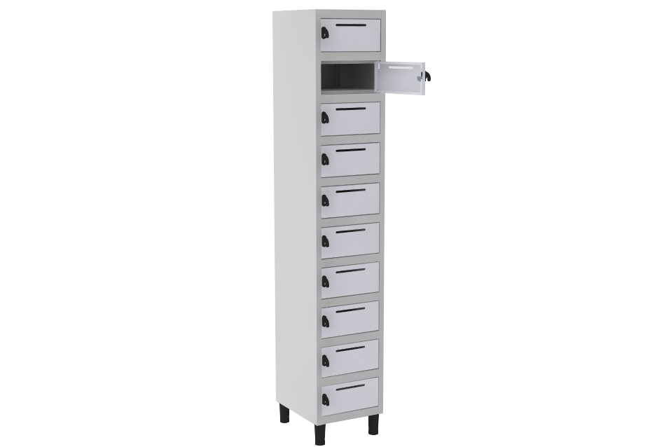  Locker Caixa Postal De Aço Correspondência - 10 Portas | Easylock, Cores Diversas