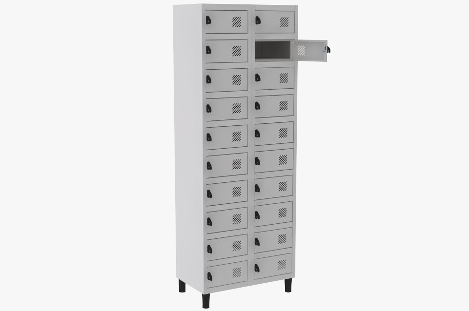 Locker Porta Objetos - 20 Portas | Easylock, Cores Diversas