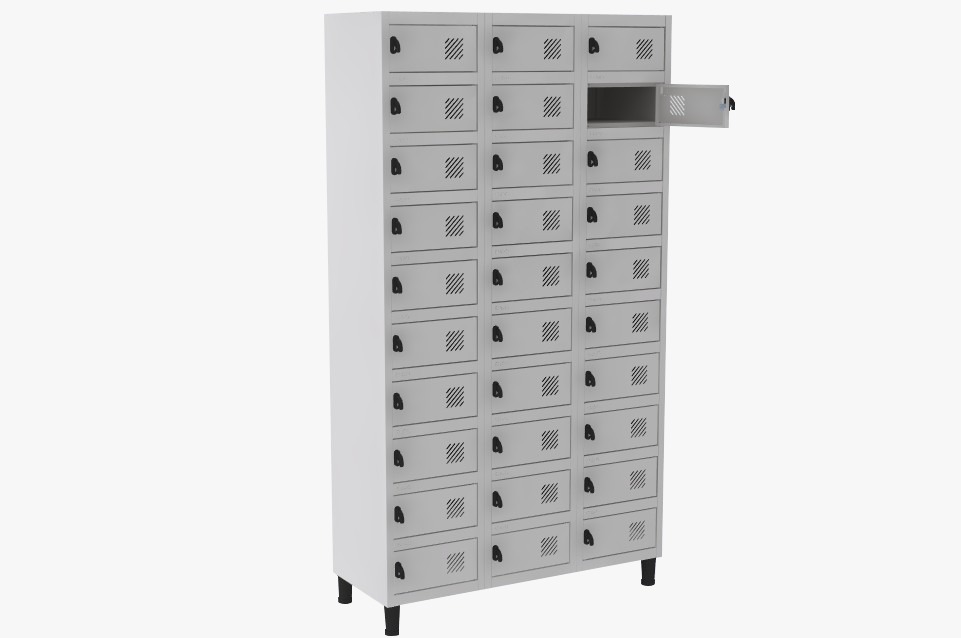 Locker Porta Objetos - 30 Portas | Easylock, Cores Diversas