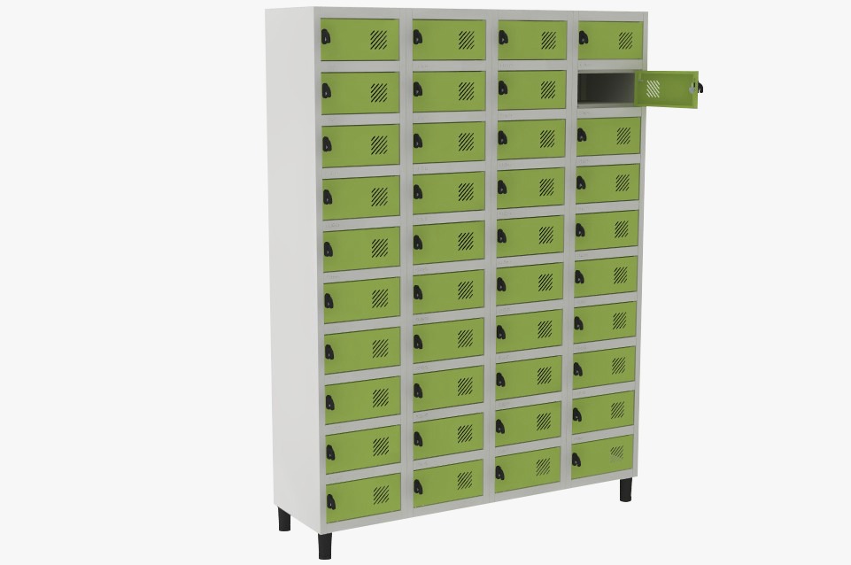 Locker Porta Objetos - 40 Portas | Fechadura, Porta Cor Verde