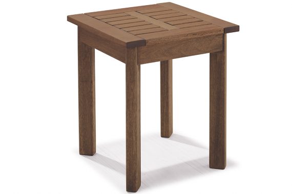 Mesa Lateral Primavera 40x40cm - Stain Castanho