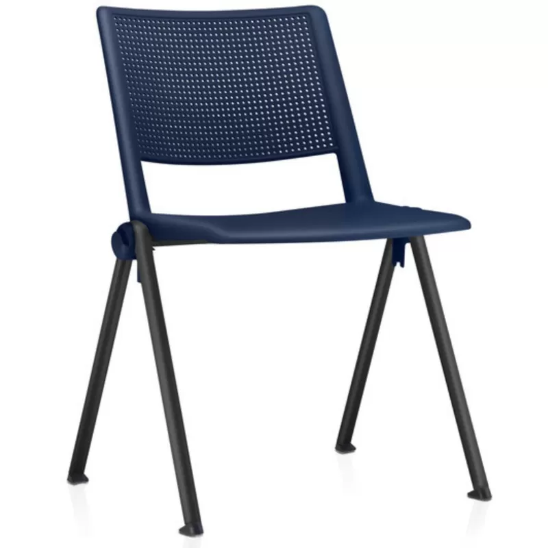 Cadeira UP Fixa - Design Italiano - Azul Marinho