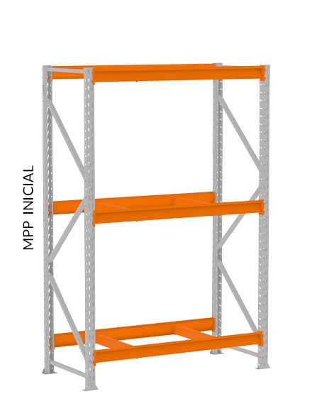 Mini Porta Pallet Módulo Inicial 2,00 X 1,80 X 0,80 - 500 Kg Por Nível