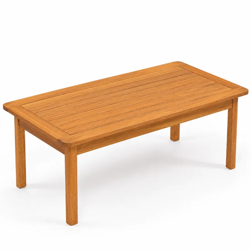 Mesa de Centro Recanto 1,00x0,53cm em Madeira Eucalipto – Stain Jatobá