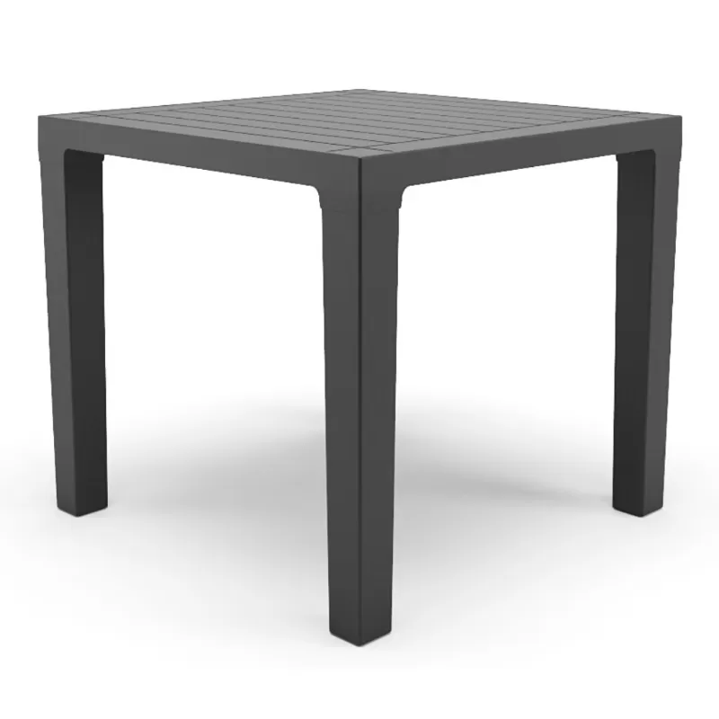 Mesa Quadrada 0,80 x 0,80 Polipropileno - Preta Mesa Quadrada 0,80 x 0,80 Polipropileno - Preta