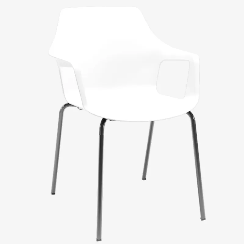 Cadeira Vesper Com Braço - Polipropileno Branco