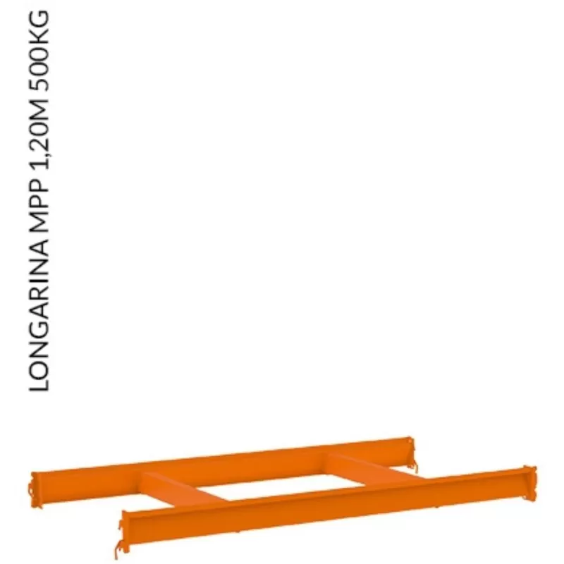Kit Plano Longarina Mini Porta Pallet - 500 Kg Por Nível - 1,20 X 0,80