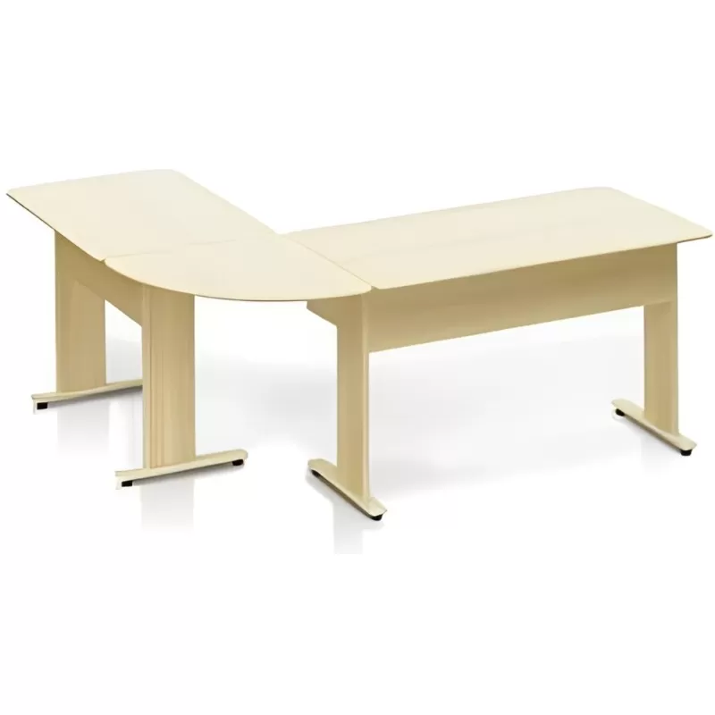 Conjunto Mesa Em L - Escritório - 1,60 X 1,00 X 0,60 - Uno 15mm