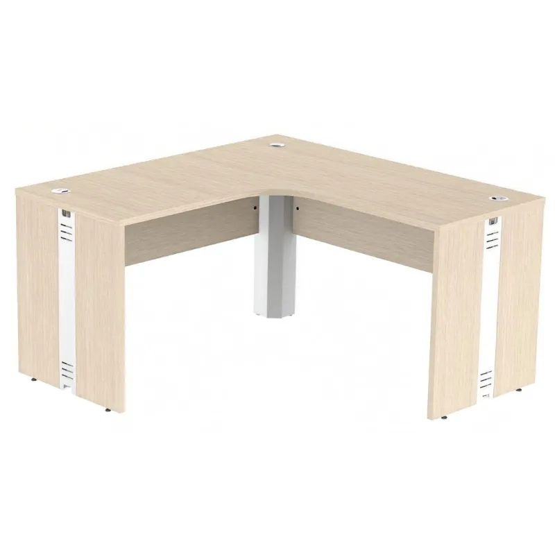 Mesa em L 1,20 x 1,20 - Frontal BP - Pés Painel - Atualle 25 mm