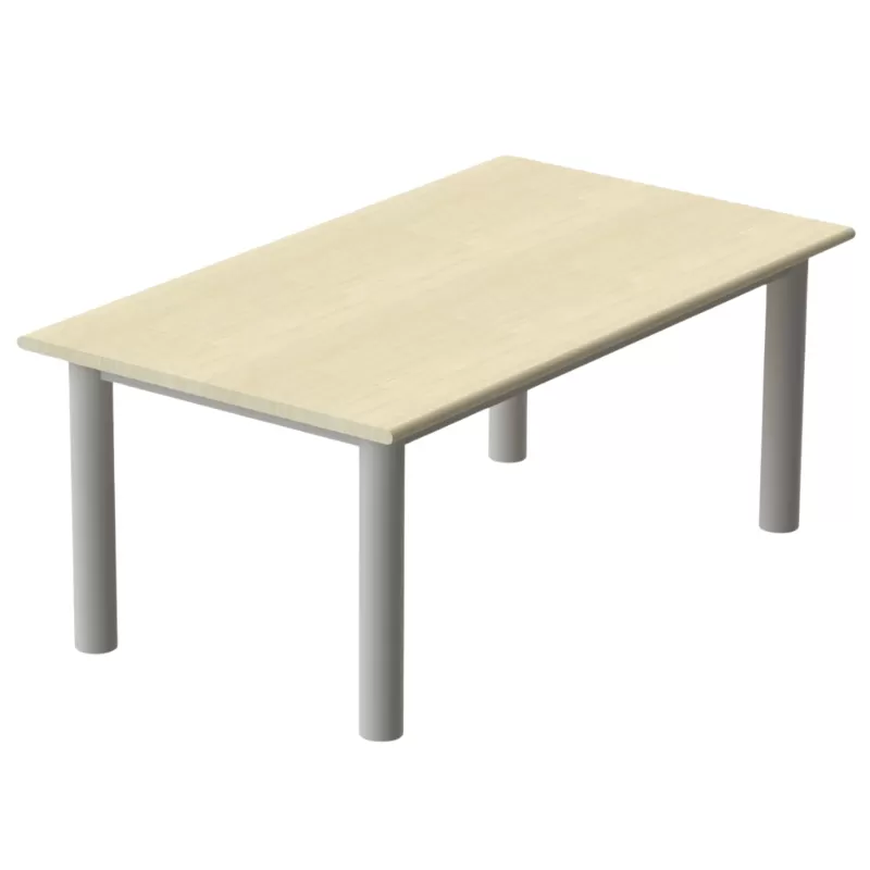 Mesa Refeitório 4 Lugares 1,40 X 0,80 | MDP 25mm - Pés Redondos