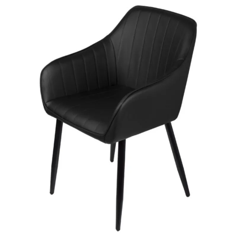 Poltrona Vogue Com Braço - Preta