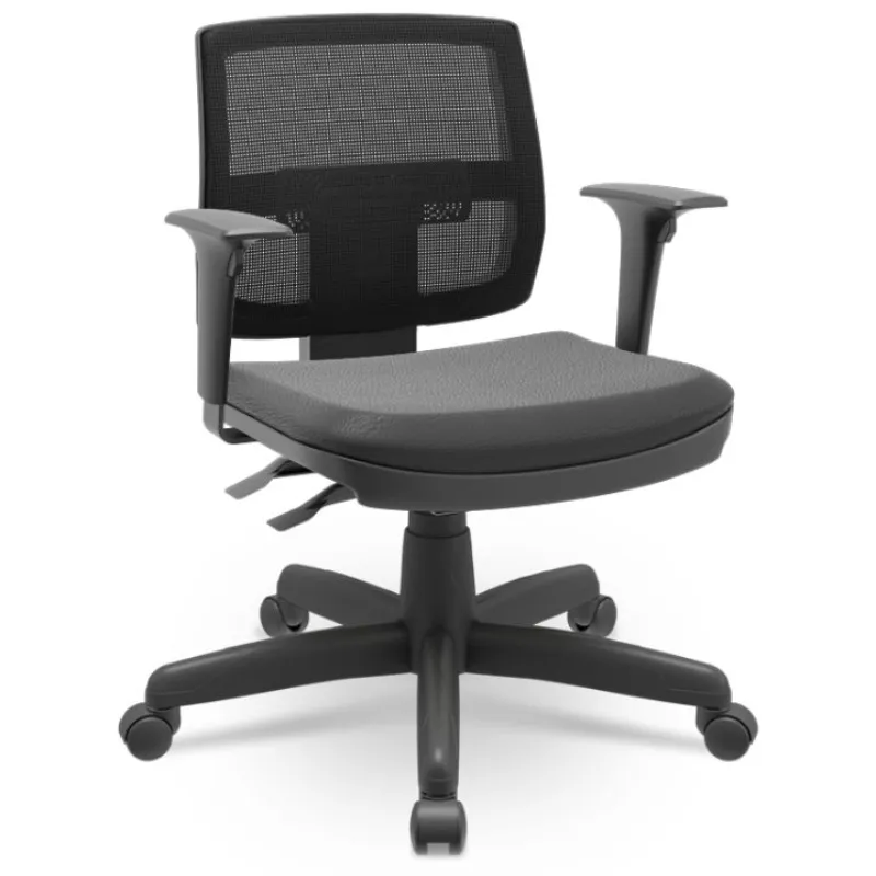Cadeira Brizza Baixa Ergonômica - BackPlax - Braço Regulável