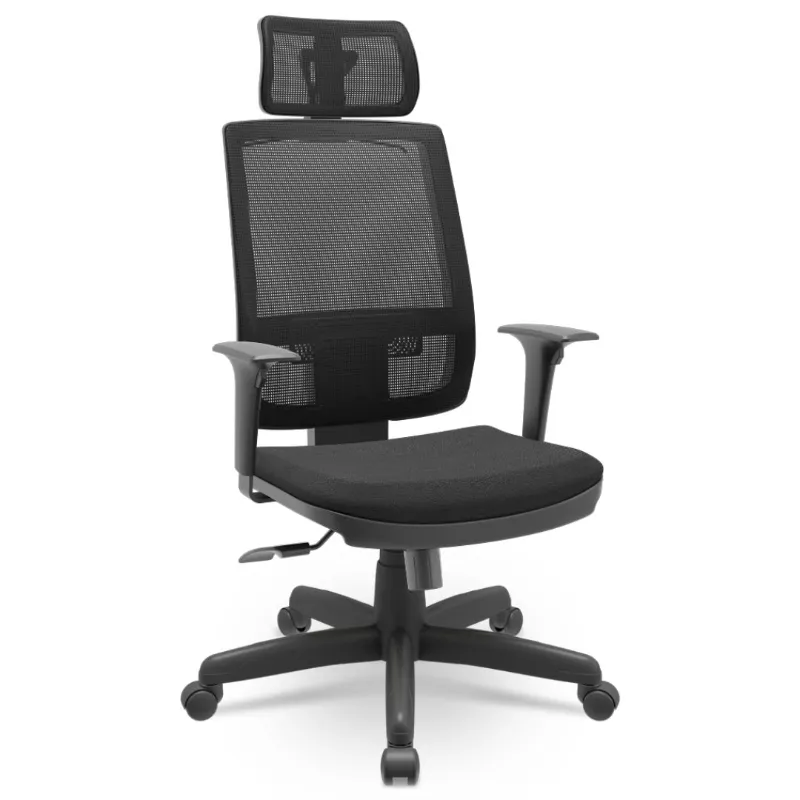 Cadeira Brizza Presidente - RelaxPlax - Braço Regulável - Com Apoio