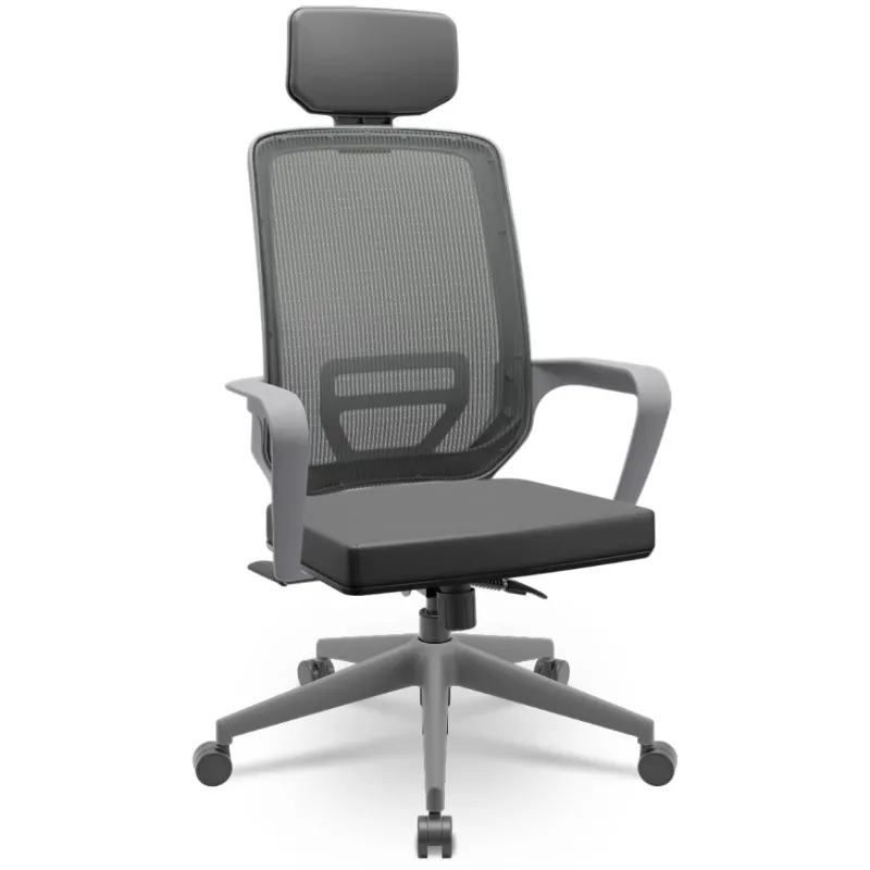 Cadeira Adrix Presidente Grafite - Relaxsystem - Base Itália