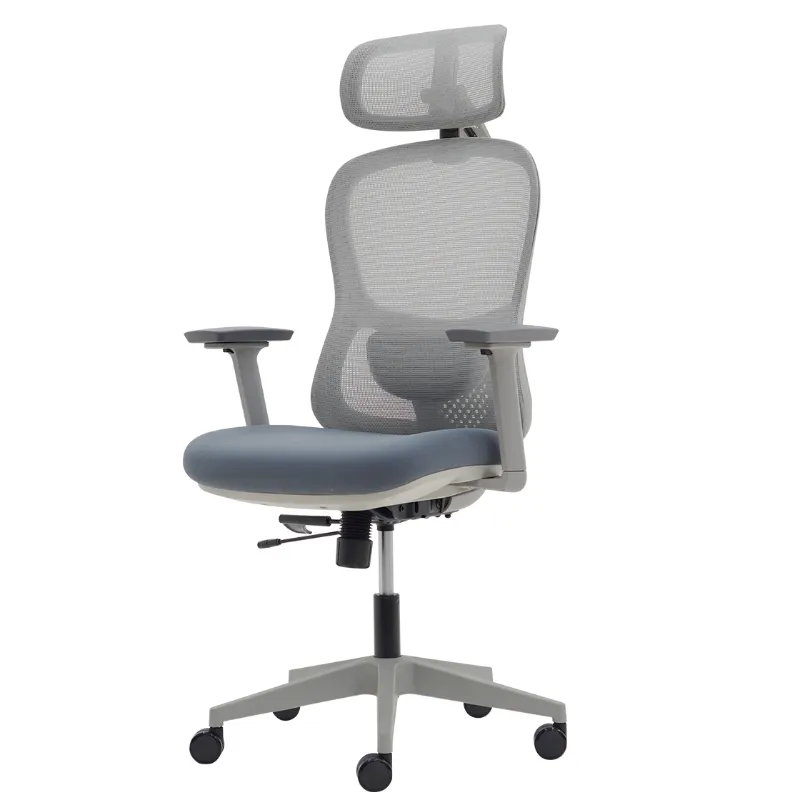 Cadeira Escritório Presidente ErgoDynamic Mesh 3D - Cinza | Suporta 150kg - NR17