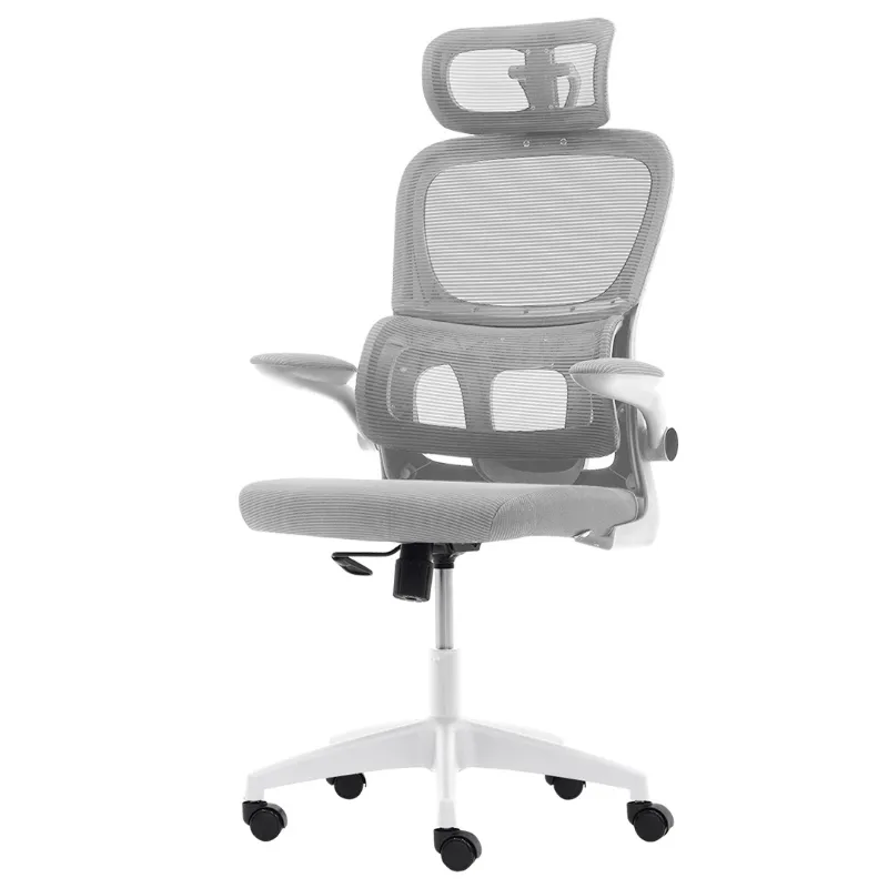 Cadeira Presidente Best Pro Mesh Cinza – Braços Rebatíveis E Apoio Lombar