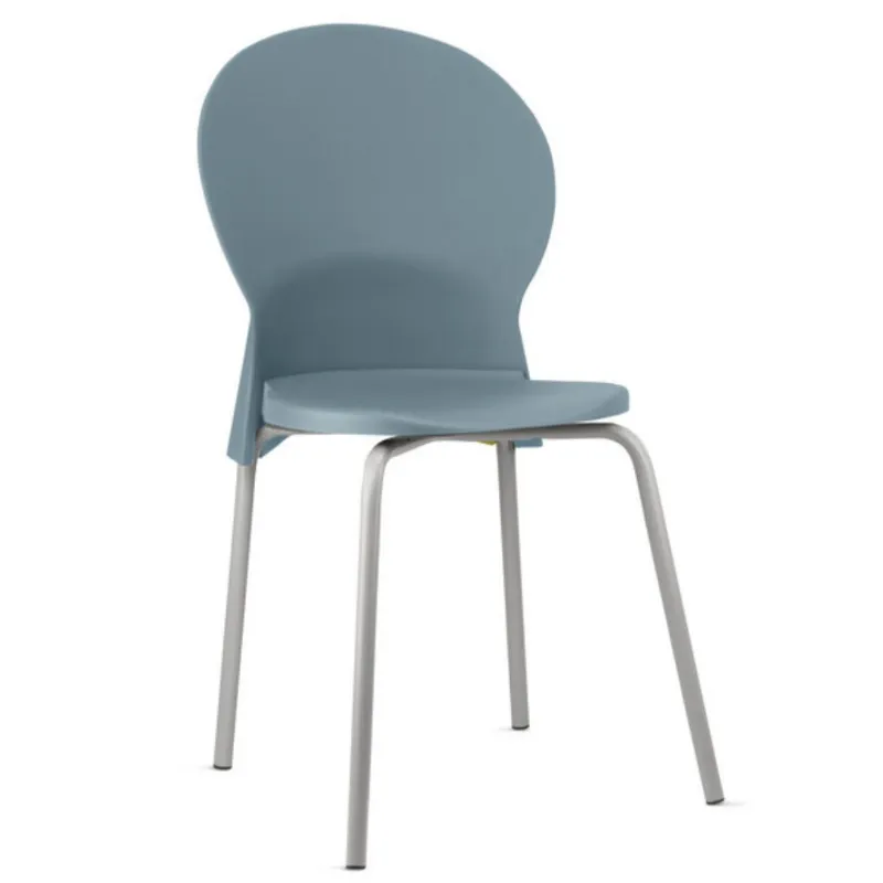 Cadeira Luna Azul Skyn | Cinza - Polipropileno - Frisokar