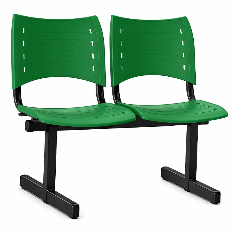 Longarina ISO 2 Lugares Polipropileno - Verde - Frisokar