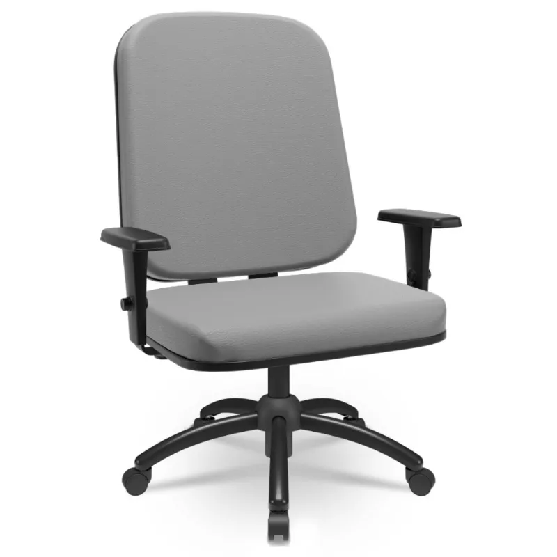 Cadeira Big Operativa Plus Size - Braço 3 D - Até 185 Kg