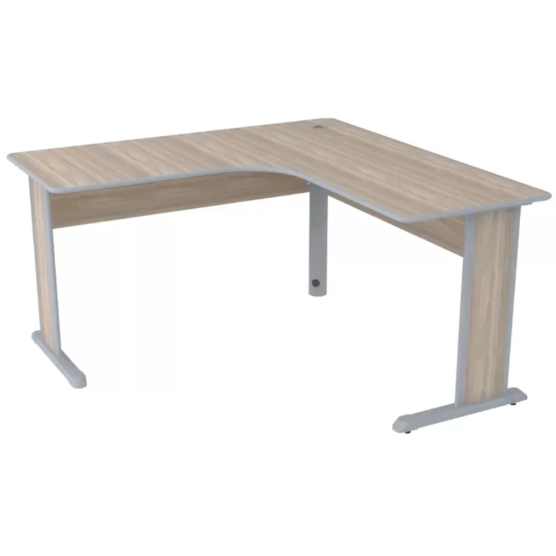 Mesa Delta Escritório 1,60 X 1,60 - Uno 15mm