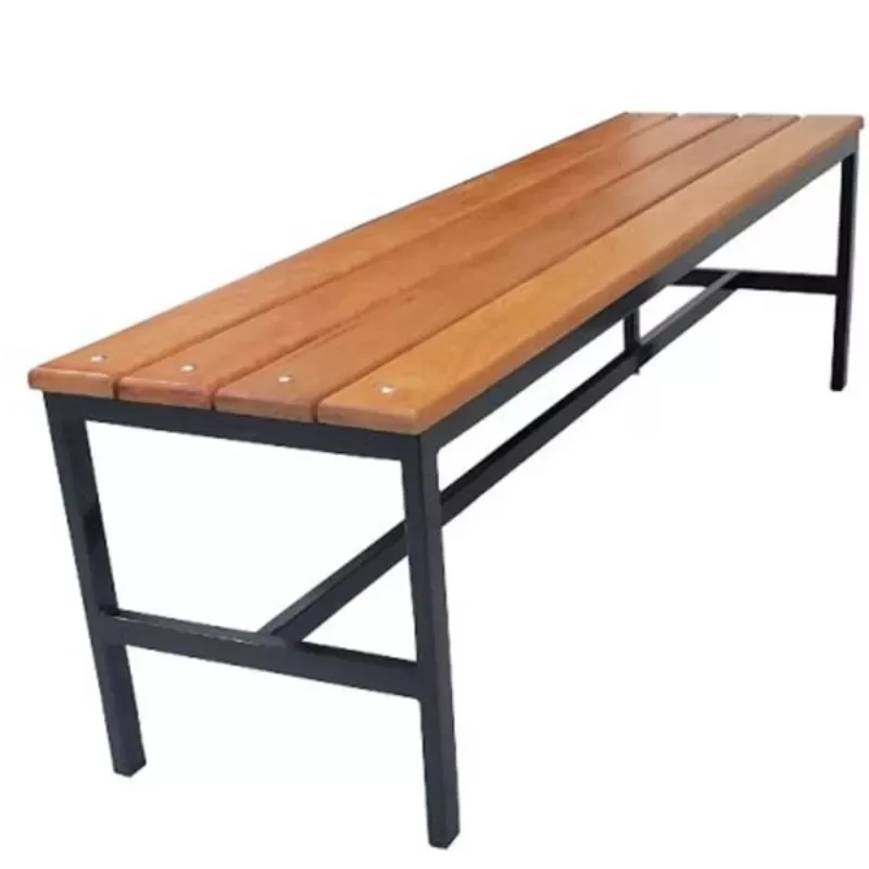 Banco Para Vestiário - 1,50 X 0,40 - 4 Ripas Madeira Natural