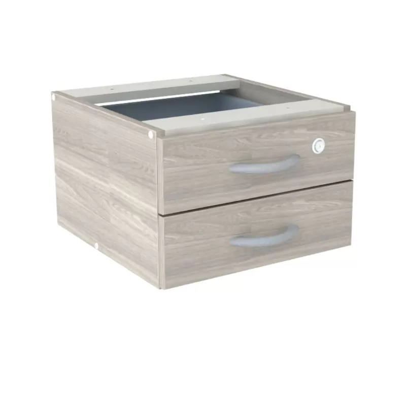 Gaveteiro Fixo - 2 Gavetas / Chave - Uno 15 Mm